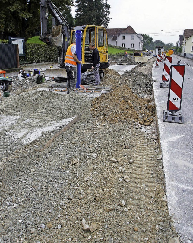 Neue Wasserleitungen werden in Kippenheim verlegt.   | Foto: heidi fssel