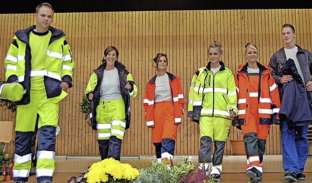 Bei der letzten Leistungsschau gab es auch Arbeitsmode zu bewundern.   | Foto: Archiv Heinz Vollmar