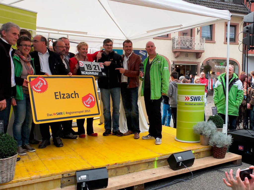 Die Elzacher fieberten beim SWR-Regionenspiel mit.