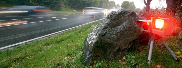 Radarfalle auf der B31 bei Hinterzarte...t sie am Donnerstag nicht eingefangen.  | Foto: dpa