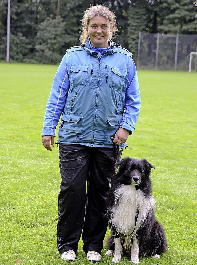 Jechtingen.  Nicole Venter mit &#8222;...Kreismeisterin  im Vierkampf weiblich.  | Foto: Roland Vitt