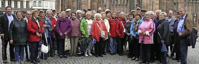 Die Ringsheimer Seniorinnen und Senioren in Straburg   | Foto: Privat