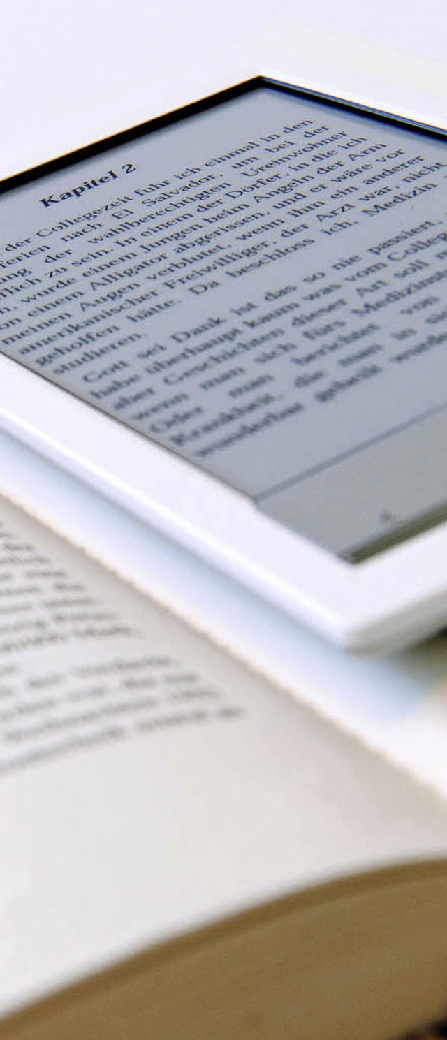 Trgt weniger auf  als gedruckte Bcher: E-Book-Reader  | Foto: dpa