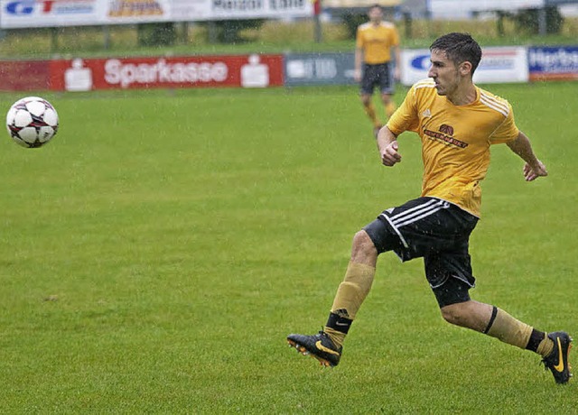 Im Vorwrtsgang:  Herbolzheim, hier mi...hrt zu den Topteams der Bezirksliga.   | Foto: Kreienkamp