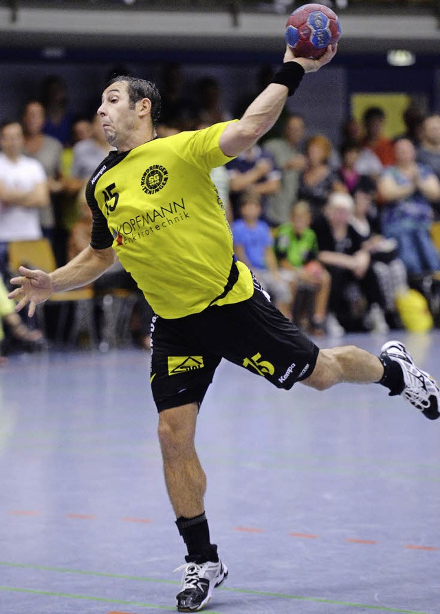 Handball, 3.Liga, SG Kndringen-Tening...07.09.2013). Christian Hefter Teningen  | Foto: Seeger