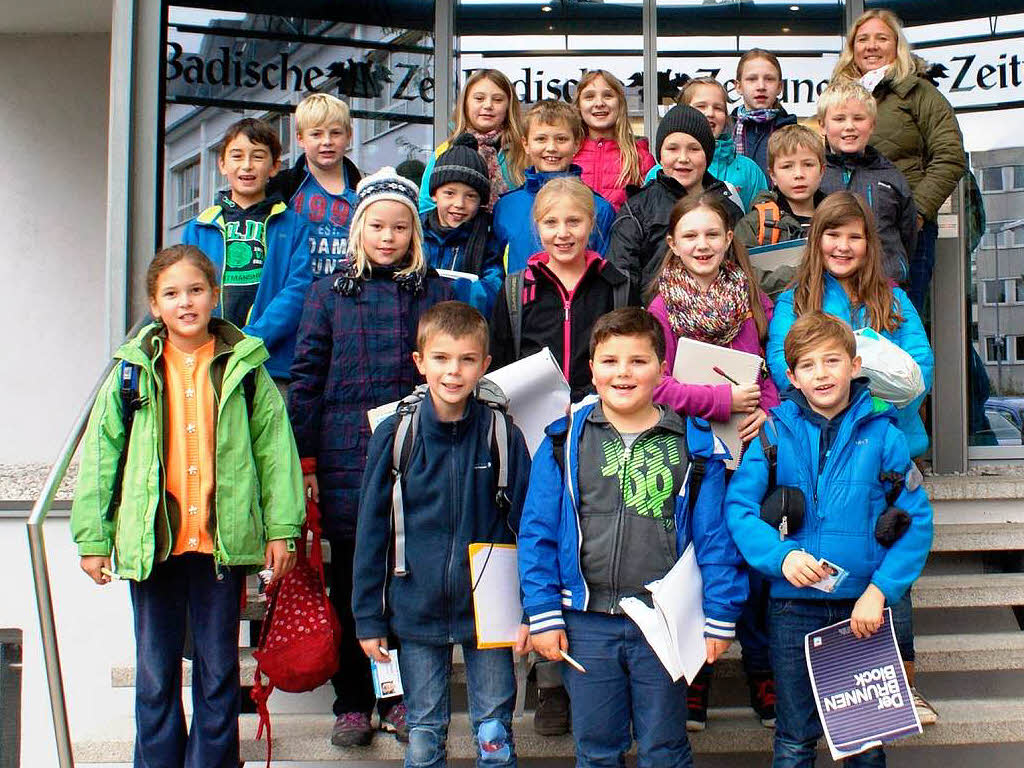 Die Klasse 4 der Marie-Luise-Kaschnitz-Schule mit ihrer Lehrerin Christina Doerjer. Die Klasse 4 der Marie-Luise-Kaschnitz-Schule mit ihrer Lehrerin Christina Doerjer.