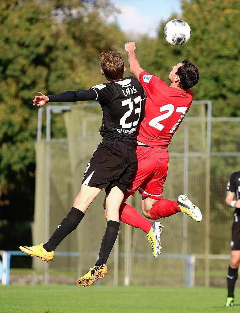 Testspiel des SC Freiburg gegen den SV Sandhausen im Stadion Dammenmhle in Lahr.