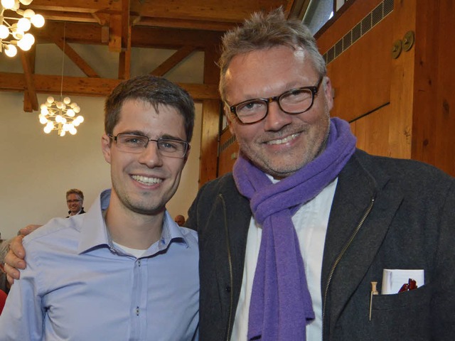 Julien Bender (li.) ist neuer Vorsitze...burger SPD und lst Walter Krgner ab.  | Foto: Bamberger Michael