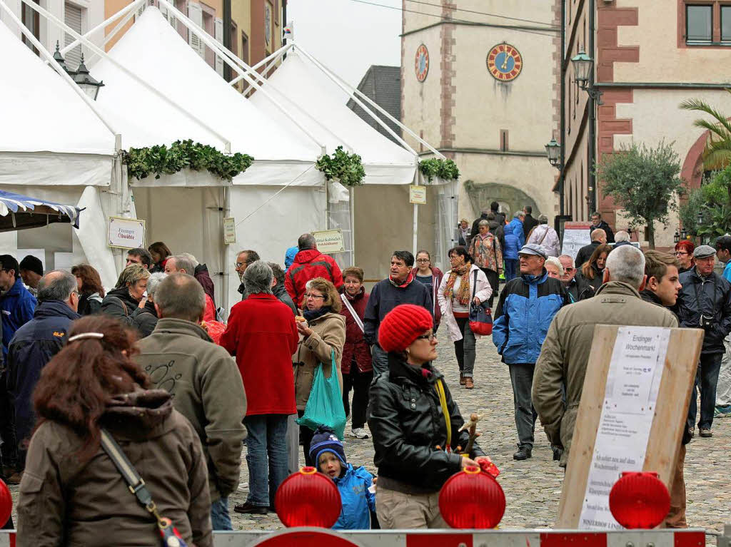 Von Zelt zu Zelt bummelten die Besucher beim Endinger Antik- und Handwerkermarkt 2013