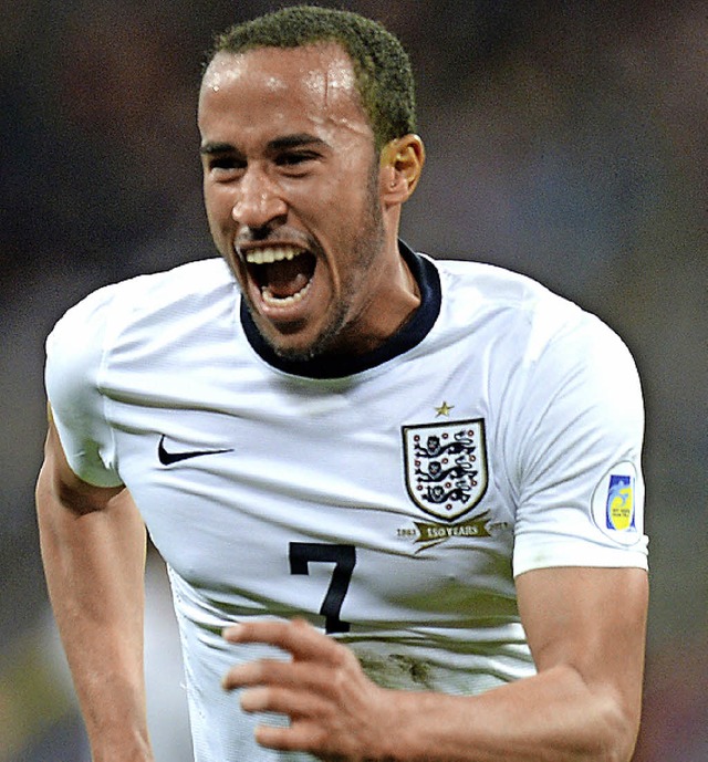 Fhrte England in seinem ersten Lnderspiel zum Erfolg: Andros Townsend  | Foto: dpa