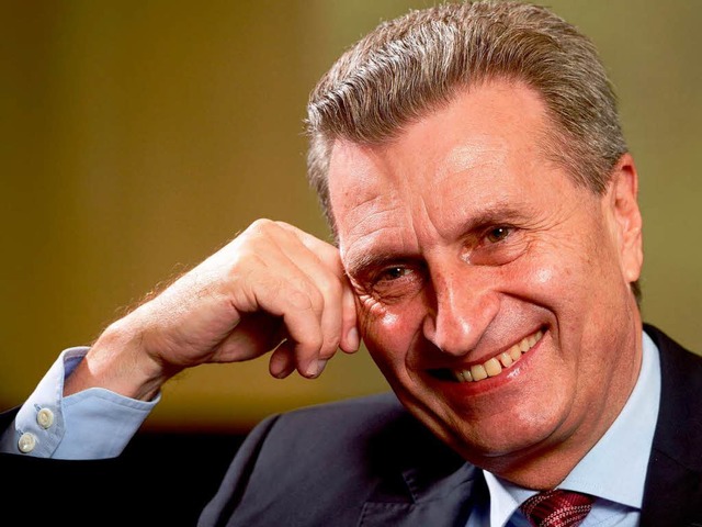 Gnther Oettinger: &#8222;Wir haben l...zept fr die Herkunftsregionen.&#8220;  | Foto: dpa