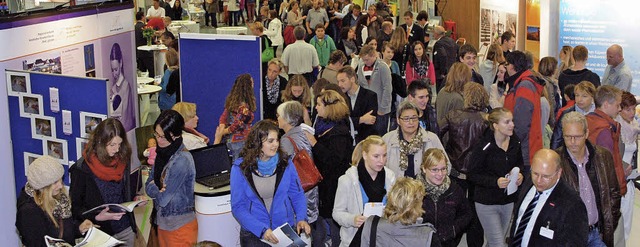 Volles Haus meldeten die Organisatoren...och nie mit ihrem Ausbildungsangebot.   | Foto: Michael Haberer