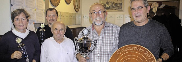 Siegerehrung beim Schtzenverein Wollb...nders, Bernd Krug und Wolfgang belin   | Foto: Walter Bronner