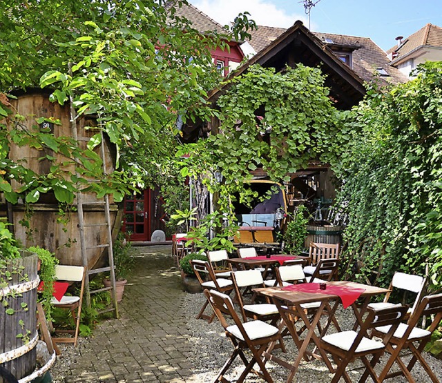 Teegarten in urigem Innenhof in Endingen.   | Foto: Annette Greve