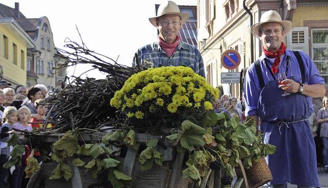 Ausgelassen und bunt wird in Ihringen der Herbstausklang gefeiert.  | Foto: Archiv:Christine Aniol
