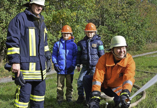 Bei der Herbstabschlussprobe in Hrrli...und Simon Gromann und Herbert Walter.   | Foto: Dorothe Kuhlmann