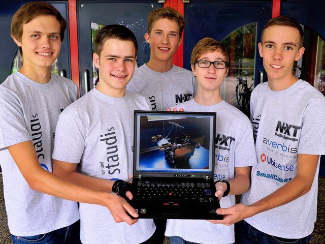 Schler der Staudinger-Schule wollen mit ihrem Roboter ins All.   | Foto: Thomas Kunz