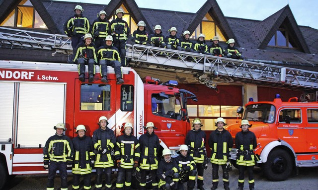 Die  aktive Einsatzmannschaft der Feuerwehr Bonndorf   | Foto: Feuerwehr