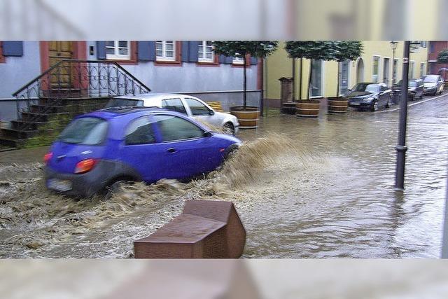 Millimeterarbeit bei Dauerregen