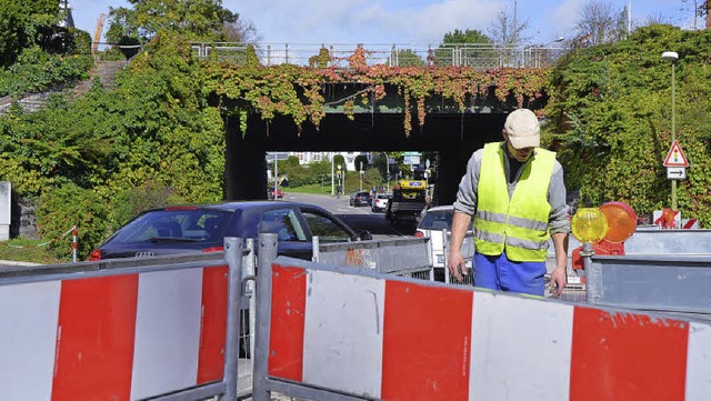 Zur Grobaustelle werden Nollinger und...Strae mit zwei langen Vollsperrungen.  | Foto: Peter Gerigk