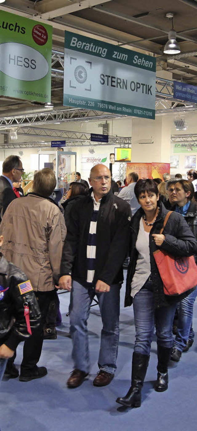 Auf groen Andrang und neugierige Kund...tritt auf der Basler Herbstwarenmesse.  | Foto: WWT