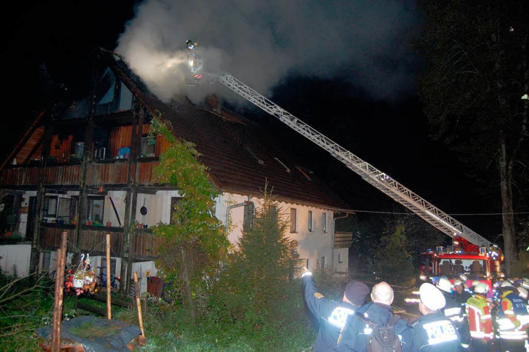 Dachstuhlbrand in Schweighöfe in St. Märgen  | Foto: Kamera 24