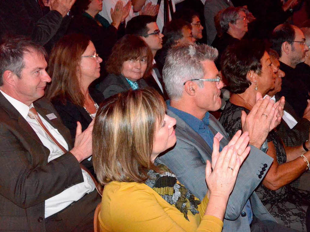 Heitere Momente beim Festakt im Rathaus. <?ZP?>
