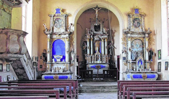 Schn, aber sanierungsbedrftig ist di...rinitiative die kleine Kirche retten.   | Foto: Losert/Archiv