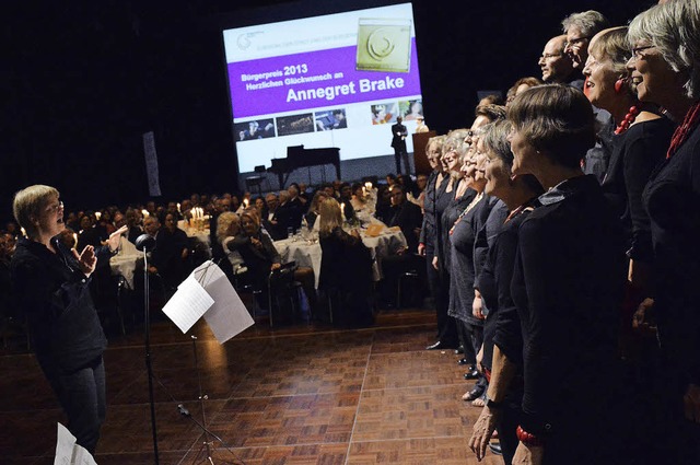 Ein Hhepunkt des Abends war die Verle...s Ereignis fr Beteiligte wie Zuhrer.  | Foto: Barbara Ruda