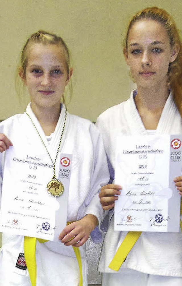 Erfolgreich: Arina Gluschkov (links) und Aline Gnther.   | Foto: privat