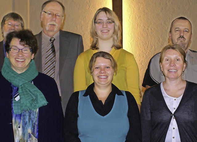 Die Kandidaten fr die Kirchenltesten...betanz, Sina Heisig, Christa Zumkeller  | Foto: Werner Probst