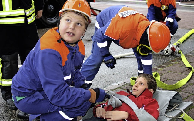 Die Menschenrettung stand im Mittelpunkt.   | Foto: Andreas Bhm