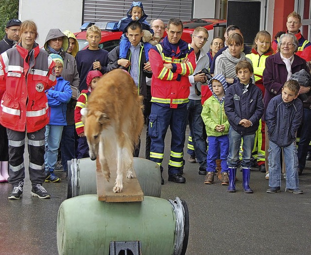 Zum Geburtstag der First-Responder-Gru...  Rettungshundestaffel Bad Sckingen.   | Foto: Melanie Dramac