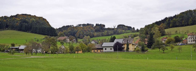 Der kleine Windener Ortsteil Halde, an der Unterspitzenbacher Strae gelegen.   | Foto: Nikolaus Bayer