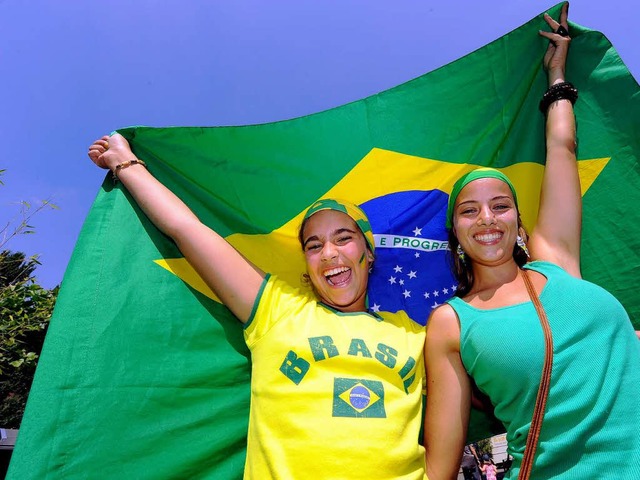 Die WM in Brasilien wird ein Groereig...robildleinwand wird, ist noch offen.   | Foto: Ingo Schneider