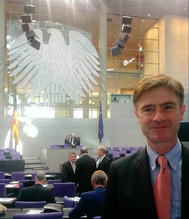 Matern von Marschall im Bundestag   | Foto: privat