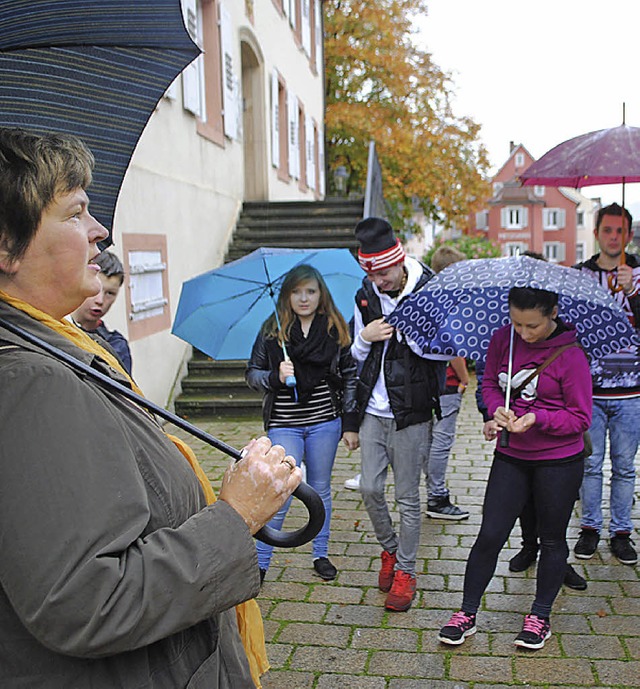 Mllheim im Regen &#8211; bei der Stad...n Neuendorf leider kein Wetterglck.    | Foto: Beatrice Ehrlich