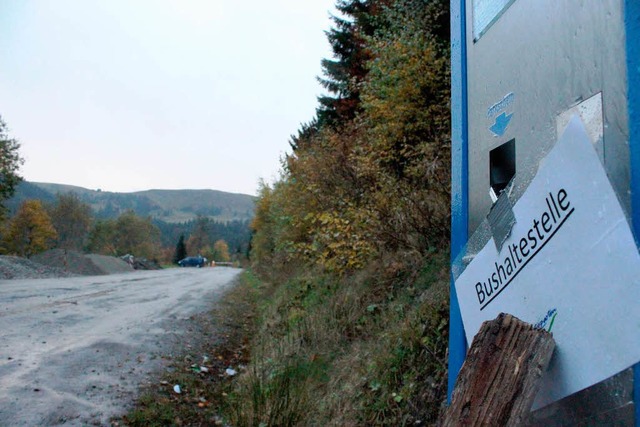 Dieses Schild kann schon bald weg. Die Rinkenbuslinie ist vorerst eingestellt.  | Foto: Joachim Frommherz