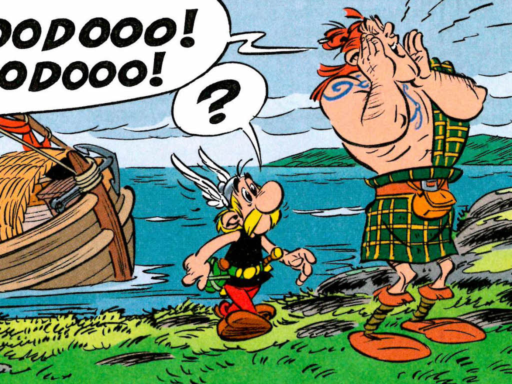 Asterix Bei Den Pikten Setzt Die Comic Serie Fort Neues Fur Schuler Badische Zeitung
