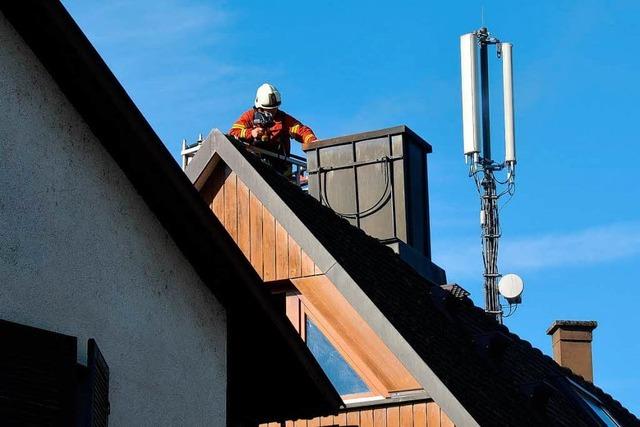 Metzger lscht Brand am Rucherofenrohr