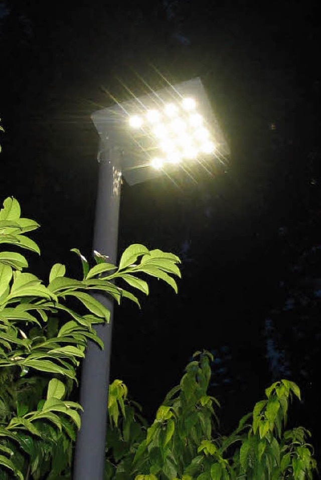 LED Leuchten Kurpark  | Foto: Jutta Schtz