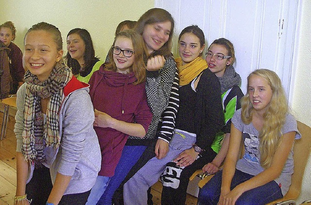 Polnische Schler waren zu Besuch an der Heimschule.   | Foto: schule