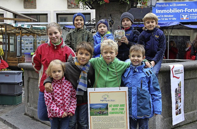Die Kinder hatten eine tolle Idee. Der Verein &#8222;HfK&#8220; bedankt sich.   | Foto: ZVG