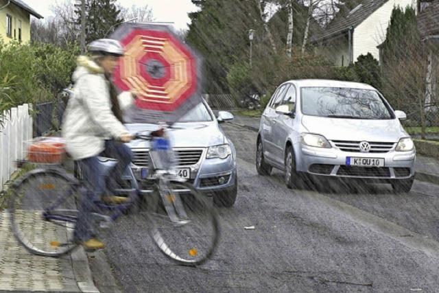 Strmische Autofahrt