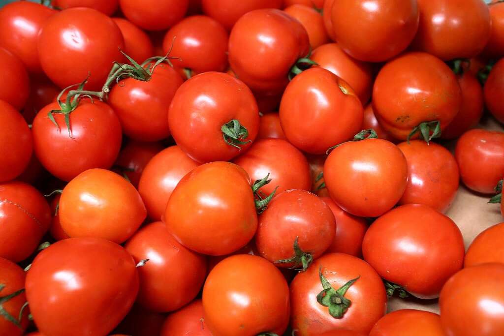 Knallrot und aus eigenem Anbau: Tomaten 