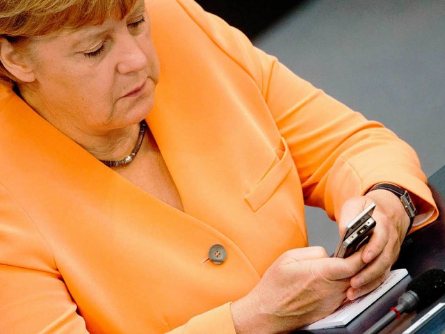 Nicht ein mal Angela Merkels Handy ist sicher.   | Foto: dpa