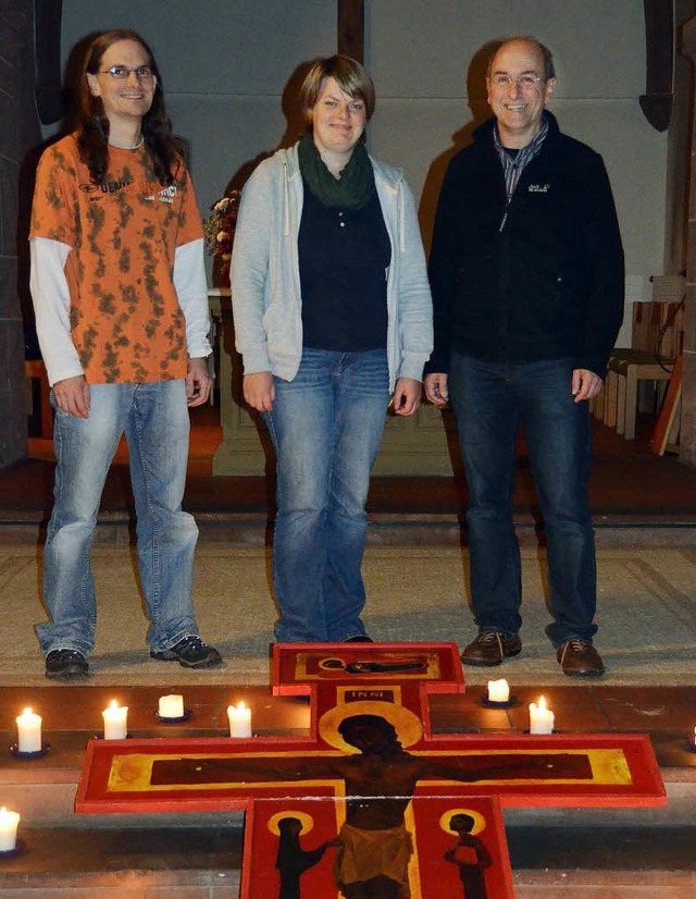 Zeigen die schlichte Kulisse einer Tai...iser, Karin Stuber und Stefan Junker.   | Foto: julia Sofie Schiff