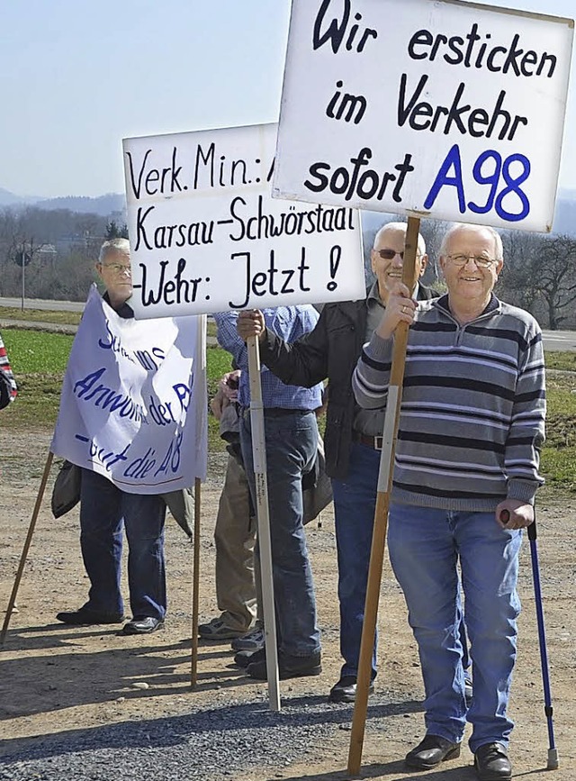 Der Weiterbau der A98 hat am Hochrhein viele Freunde.   | Foto: KREMP
