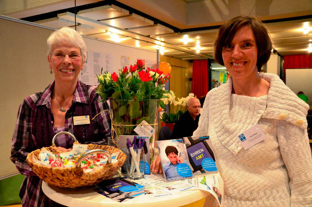 Diakonie: Ingrid Thomann (links) und Karin Racke