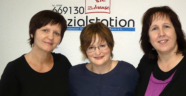 Julia Gukenheimer,  Tina Thiedmann  un...hr die Pflegedienstleitung bernehmen.  | Foto: zvg